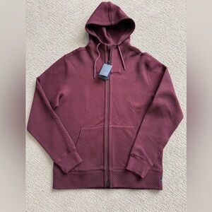 Good Man Brand Burgundy Quilted Hoodie Jacket NWT